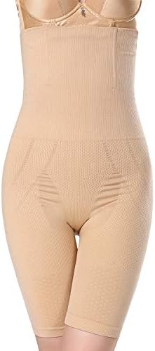 QuuuBava Thigh Slimmer Shapewear for Women High Waist Body Shaper Anti Chafing Boy Shorts Butt Lifter