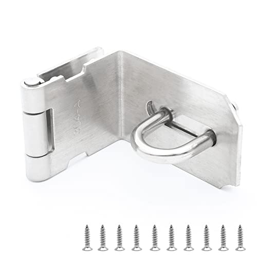 Bonsicoky Door Hasp Latch Silver