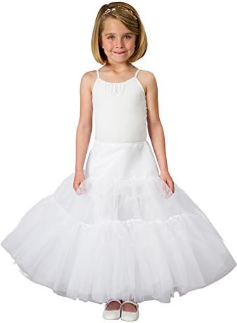 Petticoat for Girls Cinderella Dress in White Crinoline Tulle – 3 Lengths Avail