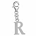 Pro Jewelry Dangling Letters Clip on Pendant Charm for Bracelet or Necklace (R.)