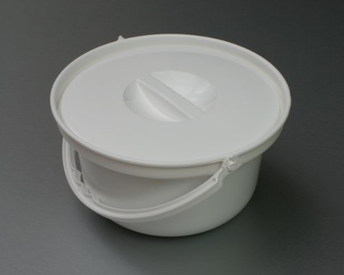 Commode Bucket and Lid White