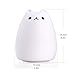 S&G night light Cute Smile Cat Silicon LED Desk Lamp with 7 Changing Color for Baby Bedroom Office- Warm White