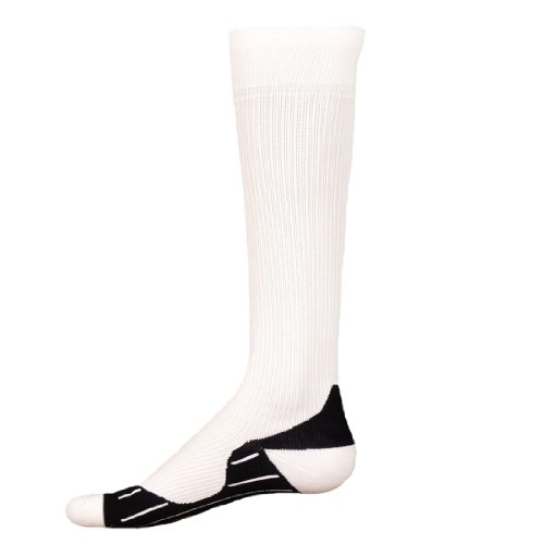 UPC 017391082904, Red Lion Glide Compression Socks Ankle and Calf Support ( White - Large )