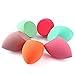 Makeup Sponges, ESARORA 6 Pieces (3+3) Foundation Blending Sponge Flawless Makeup Blender for Liquid Creams and Powders - Multi Color and Saving Money Makeup Sponges