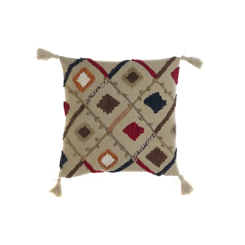 FUNDA COJIN ALGODON 50X1X50 FLECOS MULTICOLOR