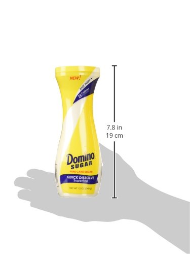 image for Domino White Sugar Pure Cane Sugar Quick Dissolve Superfine 12oz (3 Pa