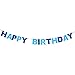 WINOMO HAPPY BIRTHDAY Pennant Flags Bunting Garland Banner Party Home Hanging Decor (Blue)