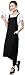 PERFEHAIR Black Hair Stylist Apron with Pockets, Professional Salon Hairdresser Barber Pet Groomers Smock Vest with Belt