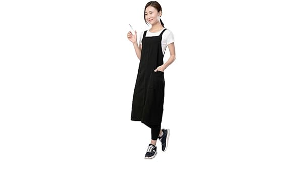 Black Hair Stylist Apron With Pockets Professional Salon