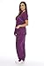 11148W Just Love Women's Scrub Sets / Medical Scrubs / Nursing Scrubs - S,Eggplant with Royal Blue Trim,Eggplant With Royal Blue Trim,Small