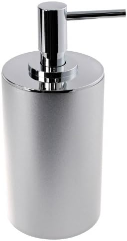 Gedy YU80-73 Yucca Soap Dispenser, 1.5" L x 3.32" W, Black, Silver