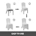 Happybuy White Chair Covers, Stretch Polyester Spandex Slipcovers for Banquet Dining Party Wedding Decorations, Folding Slipcovers, Arched Front Chair Covers (100pcs-Arched Front)