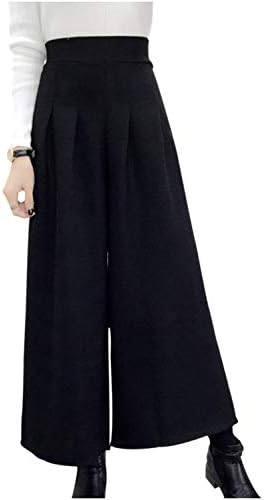 [ネコート] ワイドパンツ フェイクウール あたたかい ボトムス ガウチョパンツ おしゃれ レディース