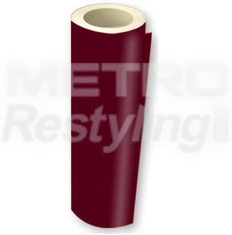 Metro Gloss Burgundy High Performance Vinyl Wrap Film 15"x12"