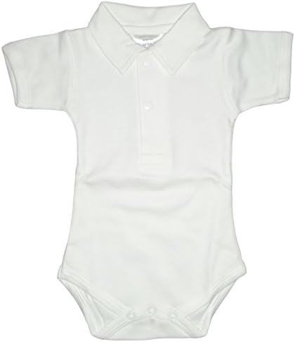 Baby Polo Short Sleeve Bodysuit - Extra Soft