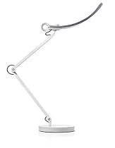 BenQ e-Reading LED Desk Lamp - World's First Desk Lamp for Monitors - Modern, Ergonomic, Dimmable, Warm/ Cool White - Perfect for Designers, Engineers, Architects, Studying, Gaming - Silver