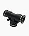 PneumaticPlus PUT-1/4 Push to Connect Tube Fitting, Union Tee - 1/4