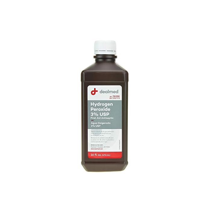 Dealmed Hydrogen Peroxide 3% USP, First Aid Antiseptic, 16 fl. oz, (2 pk.)