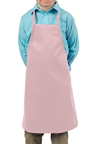 6 Pack - Pink Kids Apron, Small Bib