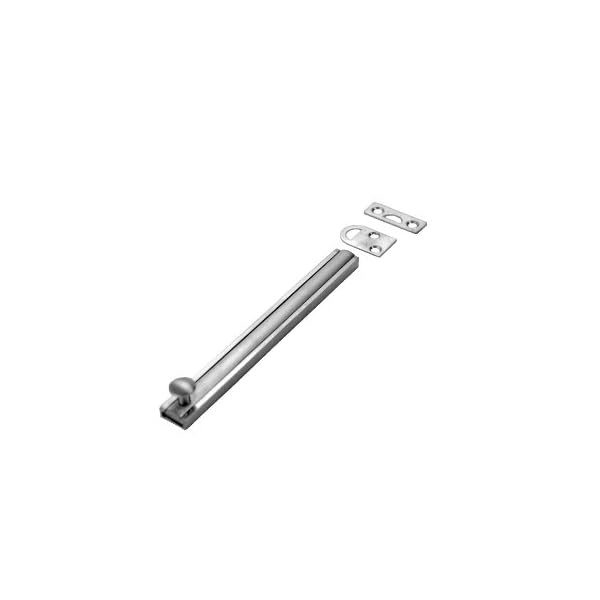 Don-Jo SB 4 Solid Brass Slide Bolt, Clear Coated Satin Nickel Plated, 4" Length x 5/8" Width (Pack of 10)