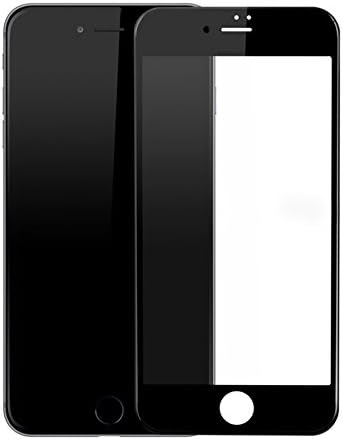 iPhone 7P (5.5 inch) Screen Protector Glass For Apple iPhone 7 Plus Tempered Glass Screen Protector Film with Carbon Fiber Edge 9H Hardness 3D Round Edge (Black)
