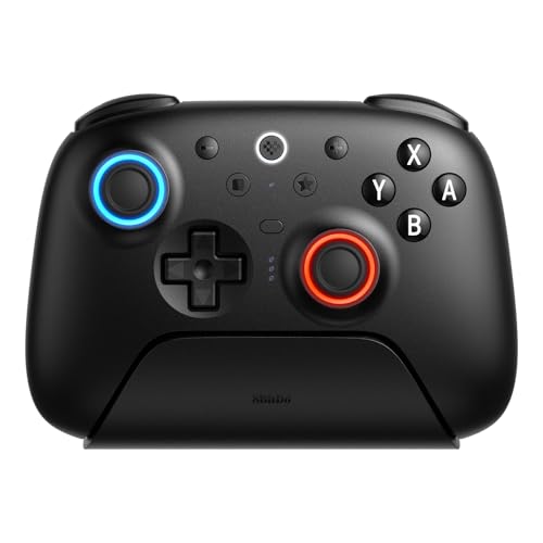 8Bitdo Ultimate 2 Bluetooth Controller for Switch & Windows PC, Switch Pro Controller with TMR Joysticks, Switchable Hall Effect/Tactile Triggers, Vib