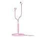 UiiSii U5 Pink Headphones with Microphone and Volume Control Earbuds with Tangle Free Flat cable