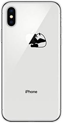 Bakicey iPhone XS Case Silicone, iPhone XS Max Protective Cover Ultra Thin Transparent Panda Case TPU Cover iPhone XR Bumper Schale Soft Backcover for Apple iPhone XS/XR/XS Max - Multicolour - X/Xs