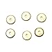 Pomeat 100PCS 8mm Brass Spacer Beads, Metal Smooth Flat Spacer Disk Heishi Spacer Charm Beads Connector for Bracelet Necklace