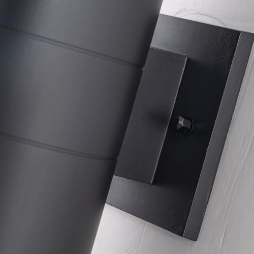 Nigaut Outdoor Lights for House, 4 Pack Exterior Wall Light Fixture, Anti-Rust Aluminum Up and Down Porch Light for Pool Fence, Front Door & Modern Farmhouse, E26 Socket Outdoor Wall Sconce 11.8" | IP65 Waterproof Anti-Rust Aluminum Wall Mount Fixtures for Porch Garden Garage Courtyard, Bulbs Not Included