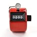 Bluecell Red Color Handheld Tally Counter 4 Digit Display for Lap/Sport/Coach/School/Event + Free Bluecell Cable Tie