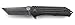 CRKT Ruger 2-Stage EDC Folding Pocket Knife: Heavy Duty Everyday Carry, Black Tanto Blade, Flipper Open, Frame Lock, Steel & Aluminum Handle, 4-Position Pocket Clip R2101K