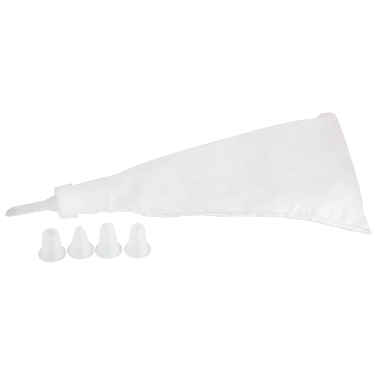 Zenker Plastic Piping Bag with 5 Nozzles, Length: 280 mm, White, 28 x 14 x 3.5 cm