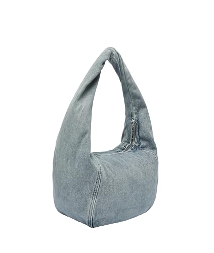 LIEBESKIND BERLIN bolso de hombro Farrah Hobo Bag Blue Denim gris azulado