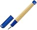 LAMY abc blue - child-friendly Fountain Pen for writing beginners with ergonomic grip & polished steel nib in size A - robust maple wood - including LAMY T 10 blue ink cartridge - Right-Handed