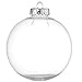 youseexmas 12 Piece Glass Ball Christmas Ornaments Sponge Package Clear Color 60mm