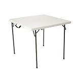 Lifetime 80273 Fold in Half Square Table, 34 Inch, White