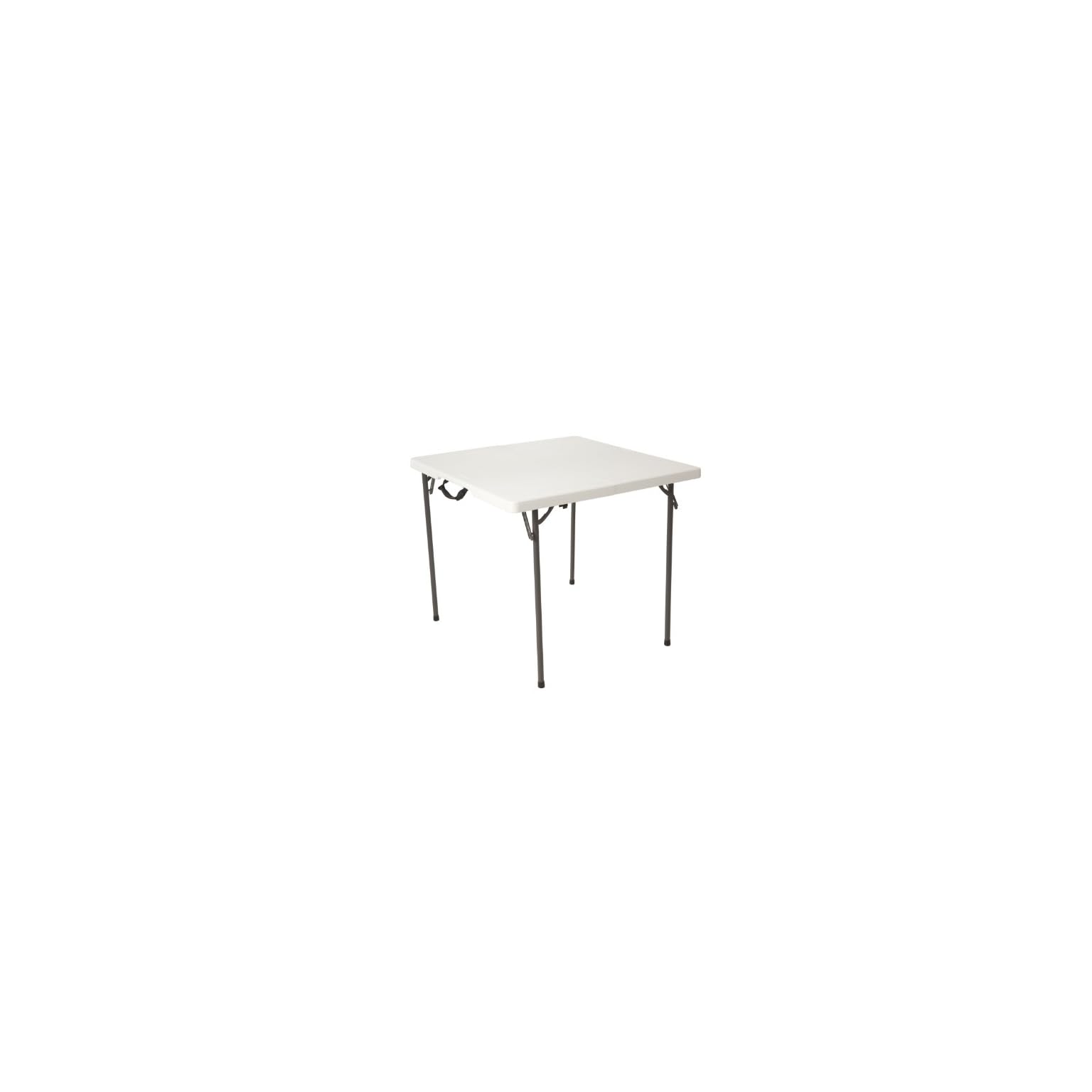 Lifetime 80273 Fold in Half Square Table, 34 Inch, White LAVORIST