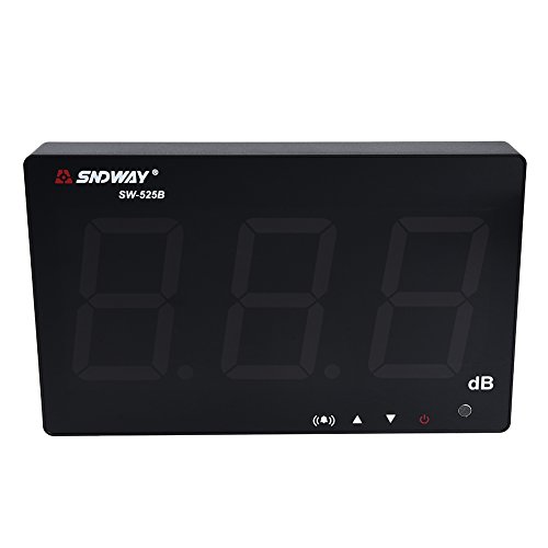 TOOLTOO Sound Meter - Digital High Accuracy Noise Level Measuring Device With Large Display 30-130dB, Accuracy 1.5dB, Wall-mounted for Home School