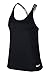 NIKE Womens Dri-Fit Training Tank Top Black/White 921725-010-Size Medium