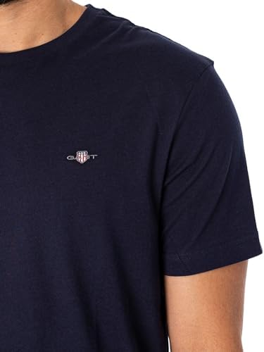 Herren Reg Shield T-Shirt T Shirt, Evening Blue, L EU