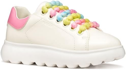 J PUFFYPOP Girl A Sneaker, Bianco/Rosa, 33 EU