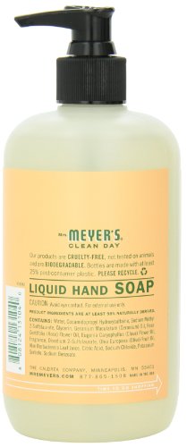Mrs Meyers Hand Soap Geranium 12.5 Ounce Pump (370ml) (6 Pack)