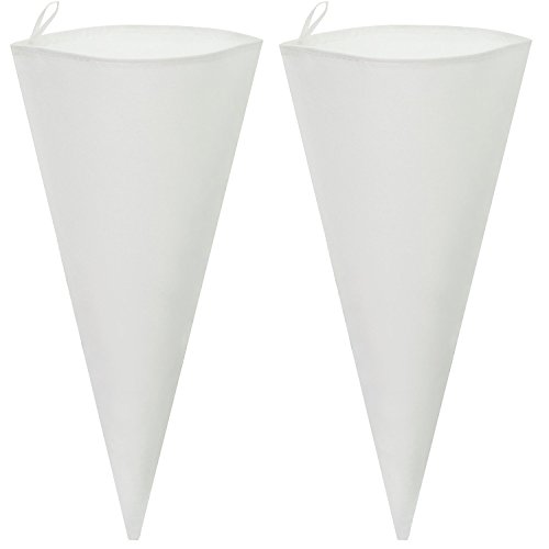 Cake Decorating Bags - 2-Piece 18 Inch Cotton Canvas Frosting Icing Piping Bag for Pastry, Cakes, and Cupcakes