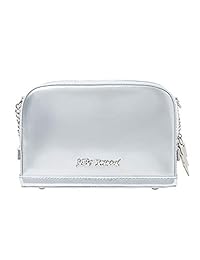 Betsey Johnson Kitsch Un brindis por ti - Bolso bandolera, color plateado