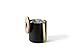 RBT Stainless Steel Double-Walled Ice Bucket and Tongs (Black/Wood)