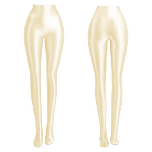 AMORESY Eleganza Sheer Footed Leggings – Ultra-Thin Stretch Full-Length Tights One-Piece Hosiery (US, Alpha, XX-Large, Regular, Regular, Ivory Cream) at Amazon