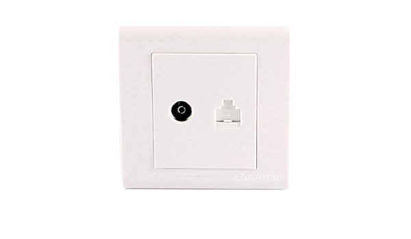 Puerto de red RJ45 Cable de antena de TV, enchufe hembra de ...