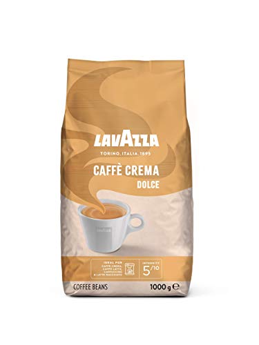 Lavazza, Caffè Crema Dolce, Arabica und Robusta Kaffeebohnen, Ideal für Espressomaschinen, mit Aromanoten von…