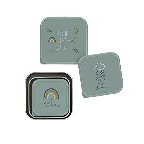 LAESSIG Garden Explorer Snack Box Set of 3 Stainless Steel